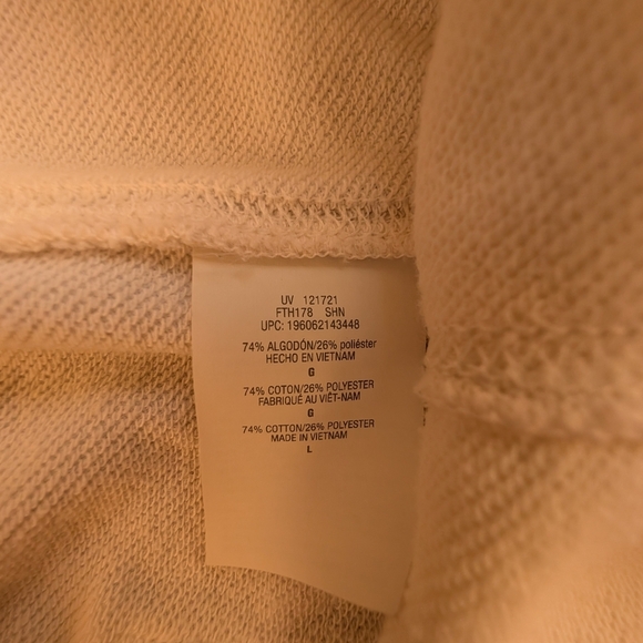 Hanes Luxe Collection Cream Shorts - Picture 5 of 5